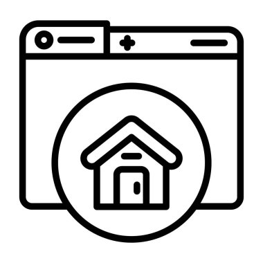 House vektör satırı simgesi