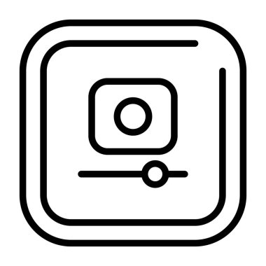 kamera simgesi vektör illüstrasyonu