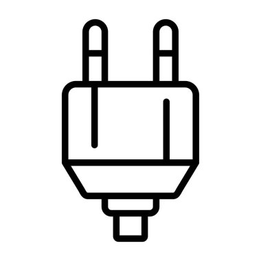 elektrik dolgu simgesi web basit illüstrasyon