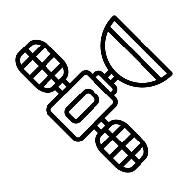 Hava İHA simgesi ana hat vektörü. İnsansız hava aracı. İnsansız hava aracı