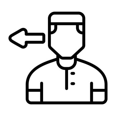 Kullanıcı simgesinin vektör çizimi