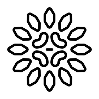 Çiçek. Web simgesi basit illüstrasyon