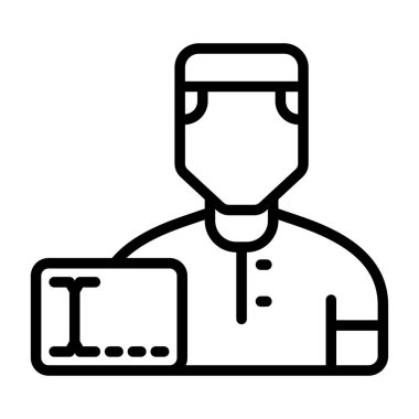 Kullanıcı simgesinin vektör çizimi