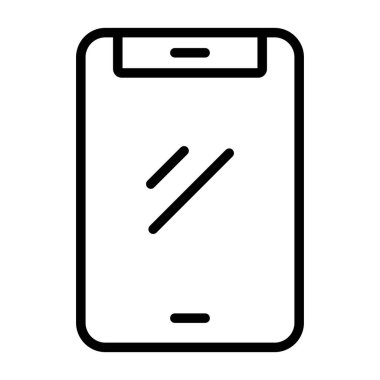 Web ve mobil uygulaması tasarımı, Smartphone logo kavramı için beyaz arka plan üzerinde izole Smartphone simge vektör