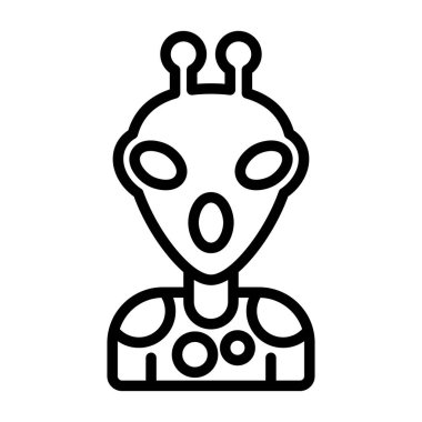 Uzaylı simgesi, anahat stili