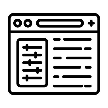 ayarları web simge vektör çizim 