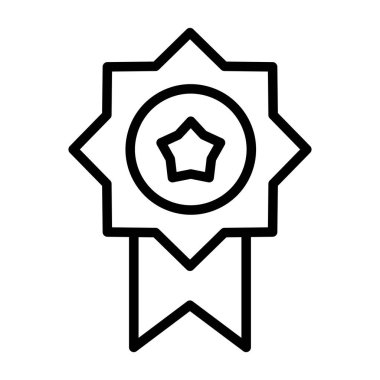 Madalya. Web simgesi basit illüstrasyon