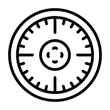 Saat simgesi vektör illüstrasyonu