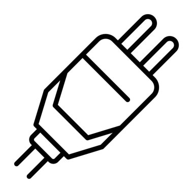 elektrik dolgu simgesi web basit illüstrasyon