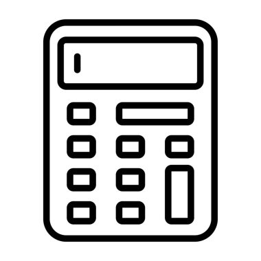 hesap makinesi simgesi vektör illüstrasyonu 