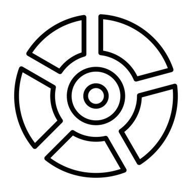 disk simgesi. özet vektör illüstrasyonu