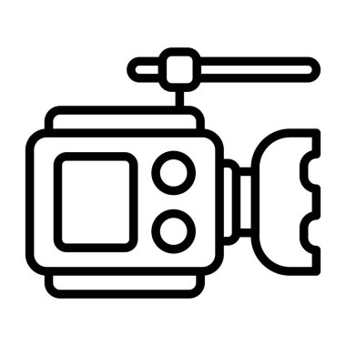 video kamera web simgesi vektör illüstrasyonu