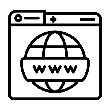 Tarayıcı internet simgesi, özet biçimi