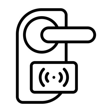 kablosuz kablosuz ağ simgesi, satır biçimi