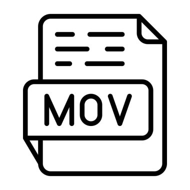 mov dosya biçimi vektör illüstrasyonuName
