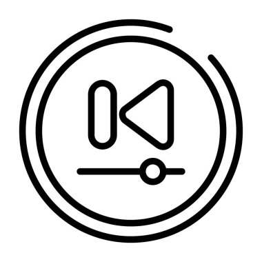 Video oynatıcı simgesi. Beyaz arkaplanda izole edilmiş web tasarımı için görüntü oynatıcı ikonu