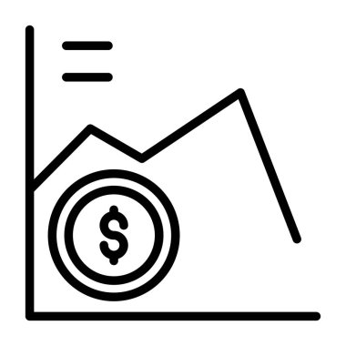 Dolar işareti vektör çizgisi deseni