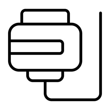 Beyaz arkaplanda izole edilmiş vektör simgesi, logo illüstrasyonu