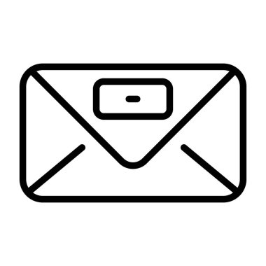 zarf e- posta simgesi, vektör illüstrasyonu