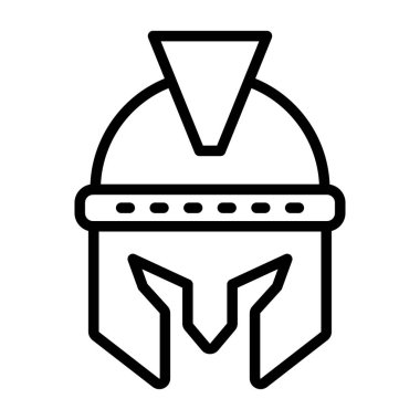 Kask simgesi vektör illüstrasyonu