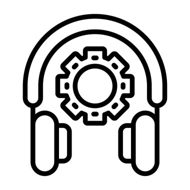 Siyah bir simgenin vektör illüstrasyonu