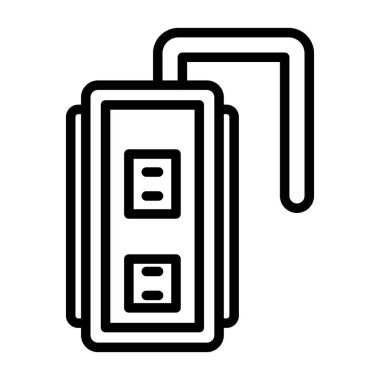 soket ağ simgesi vektör illüstrasyonu