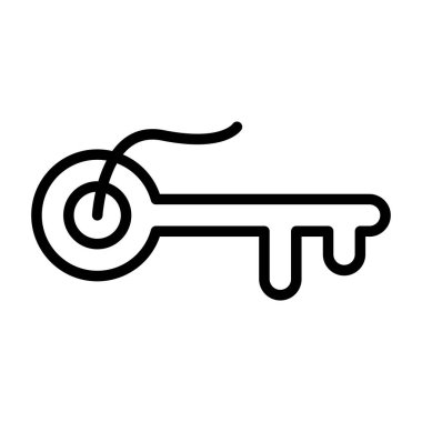 Anahtar. Web simgesi basit illüstrasyon