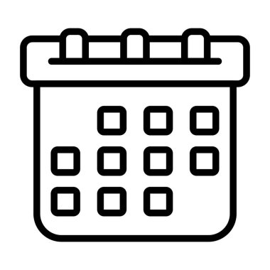 takvim anımsatıcı simgesi vektör illüstrasyon tasarımı