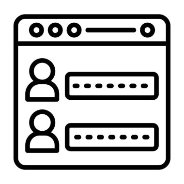 ağ paylaşım simgesi, vektör illüstrasyonu