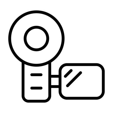video kamera web simgesi vektör illüstrasyonu