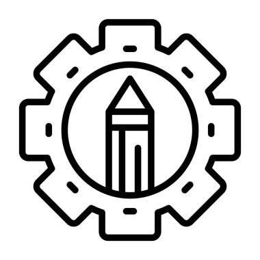 Kalem. Web simgesi basit tasarım