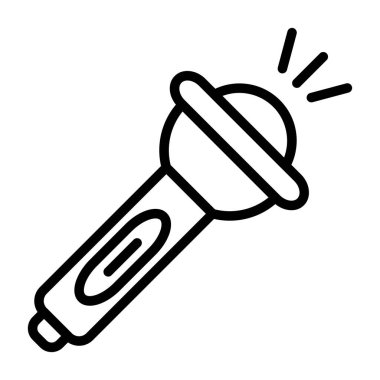 El feneri ağ simgesi vektör illüstrasyonu