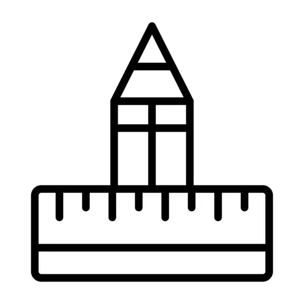 cetvel simgesi çizimi