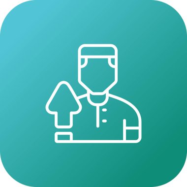 Kullanıcı simgesinin vektör çizimi