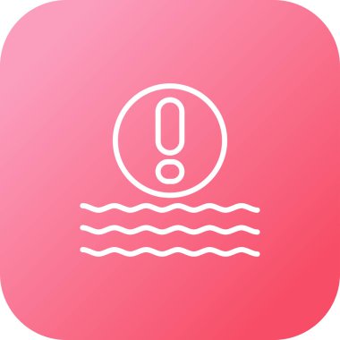 Wave web icon vector illustration