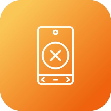 Akıllı telefon simgesinin vektör illüstrasyonu