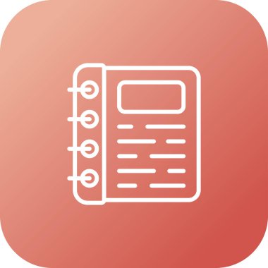 unique book vector line icon