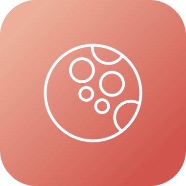 Ay ağ simgesinin vektör illüstrasyonu