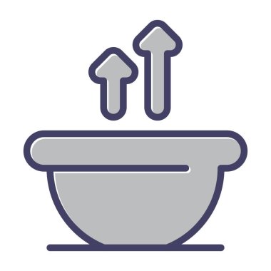 Küvet. Web simgesi basit illüstrasyon