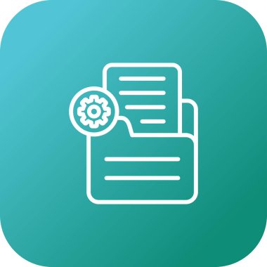 Belge Ayarları Web simgesi çizimi 