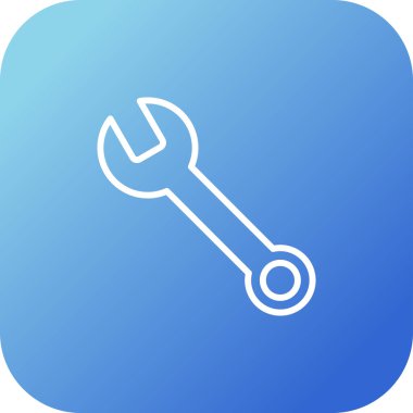 Wrench kutsal kişilerin resmi, vektör çizim