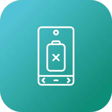 Pil Düz Vektör Simgesi