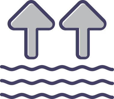 Su. Web simgesi basit illüstrasyon