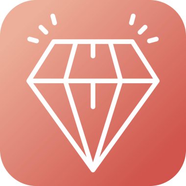 Elmas web simge vektör çizim