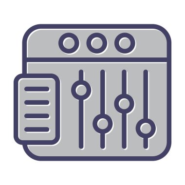 Tarayıcı. Web simgesi basit illüstrasyon 