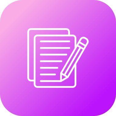 Belge Düzenle Web simgesi vektör illüstrasyonuName