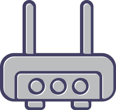 Wi-Fi yönlendirici simgesi, vektör illüstrasyonu