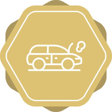 araba simgesi vektör illüstrasyonu