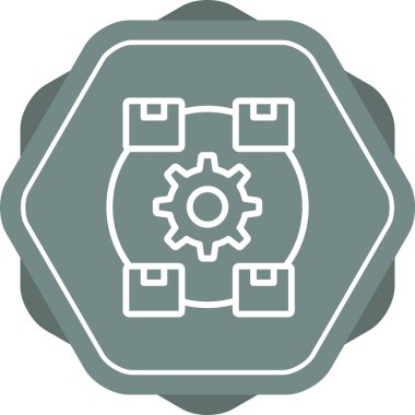 dişli simgesi vektör illüstrasyonu