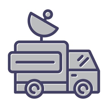 uydu anten vektör simgesi düzenlenebilir